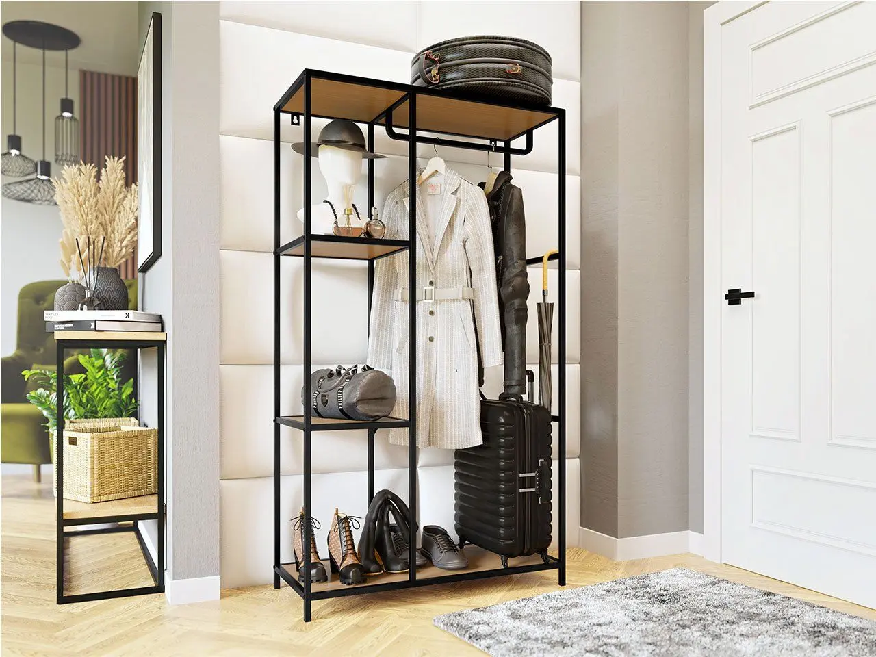 Sistem depozitare H&S 90х40х166 (Natural/Black)