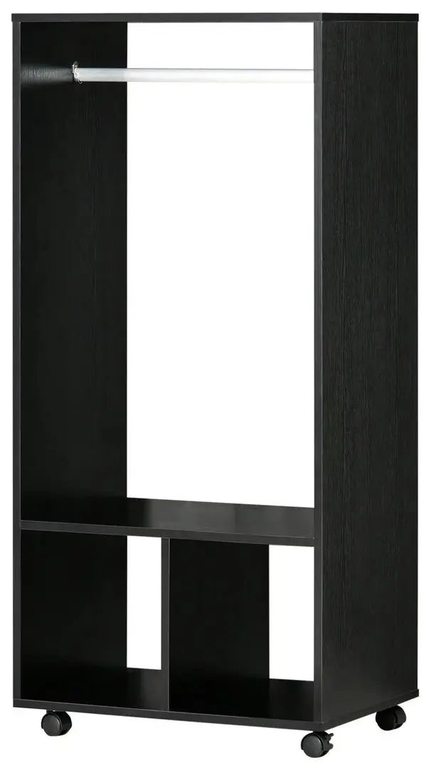 Sistem de depozitare Homcom 831-208BK 60x40x128 cm (Black)