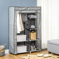 Система хранения Homcom 850-213V00LG 103x43x162 cm (Light Grey)