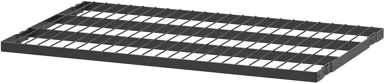 Sistem depozitare Ikea Boaxel rafturi/bara 62x40x201 (Antracit)