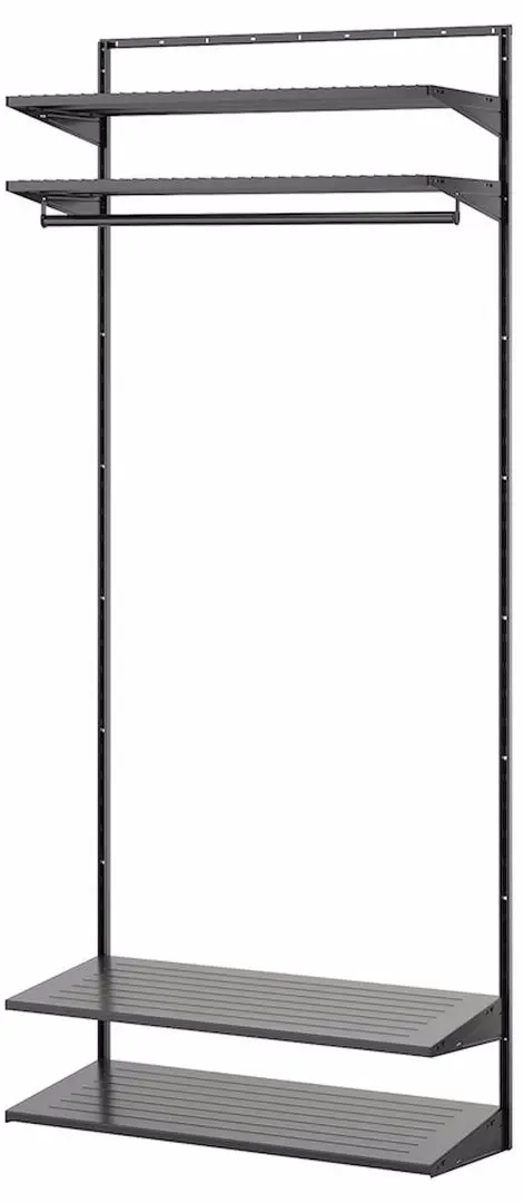 Система хранения Ikea Boaxel полки/штанга 82x40x201 (Антрацит) - 2