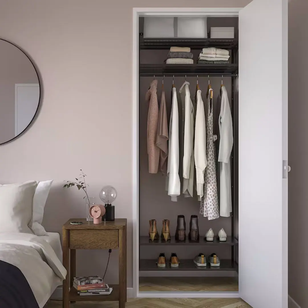 Система хранения Ikea Boaxel полки/штанга 82x40x201 (Антрацит) - 3