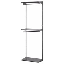 Sistem de depozitare Ikea Boaxel rafturi/bare 62x40x201 (Antracit) Thumb