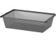 Sistem depozitare Ikea Boaxel rafturi/bare/cosuri 125x40x201 (Antracit)