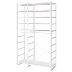 Sistem depozitare Ikea Elvarli 125x55x216 (Alb) Thumb