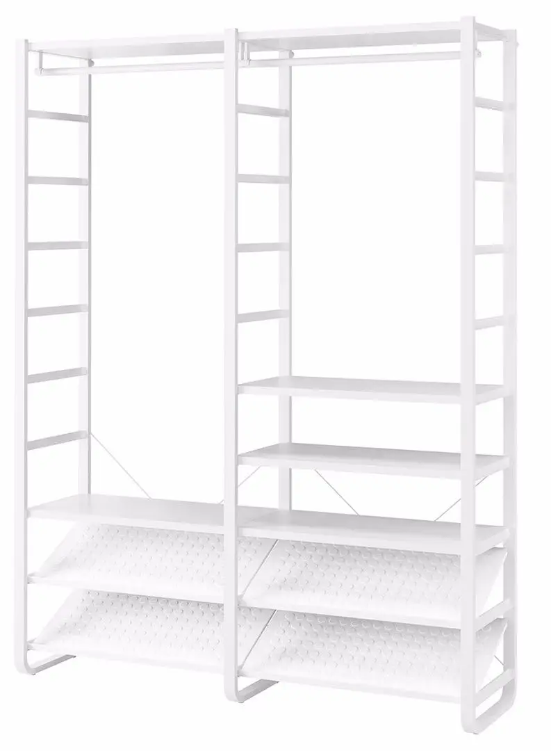 Sistem depozitare Ikea Elvarli 165x40x216 (Alb)
