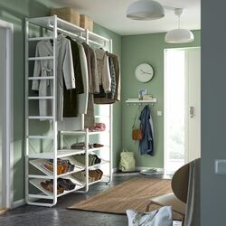 Sistem depozitare Ikea Elvarli 165x40x216 (Alb) Thumb