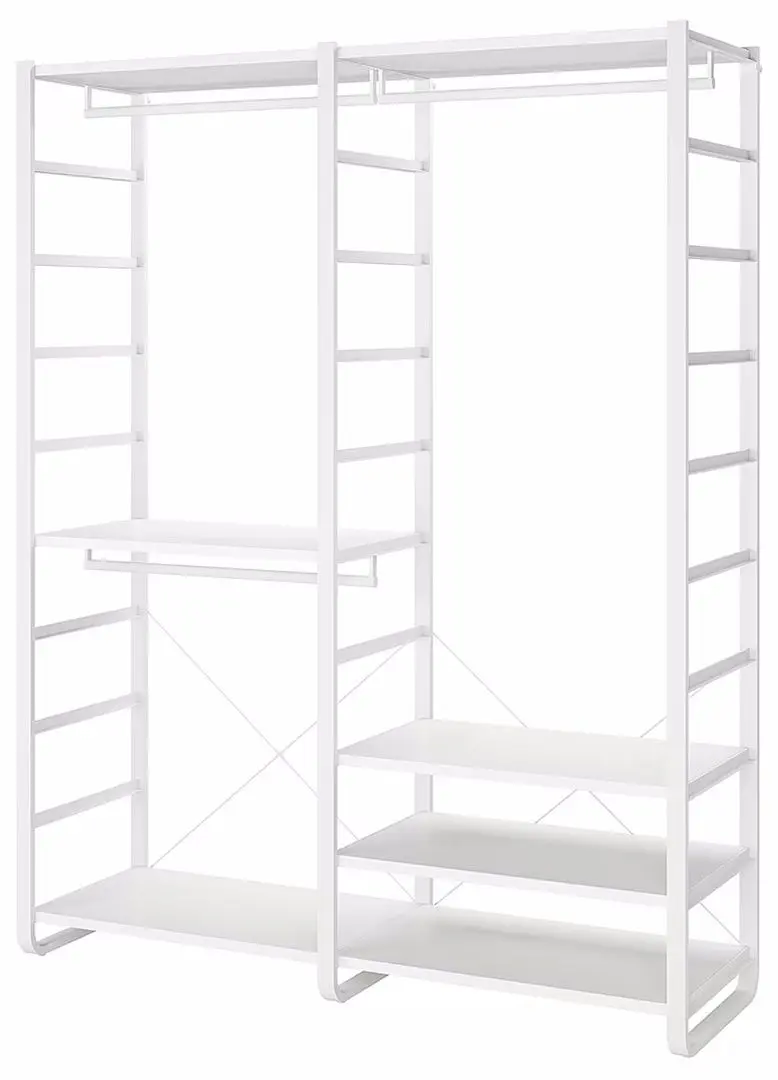 Sistem depozitare Ikea Elvarli 165x55x216 (Alb)