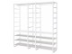 Sistem depozitare Ikea Elvarli 205x55x216 (Alb)