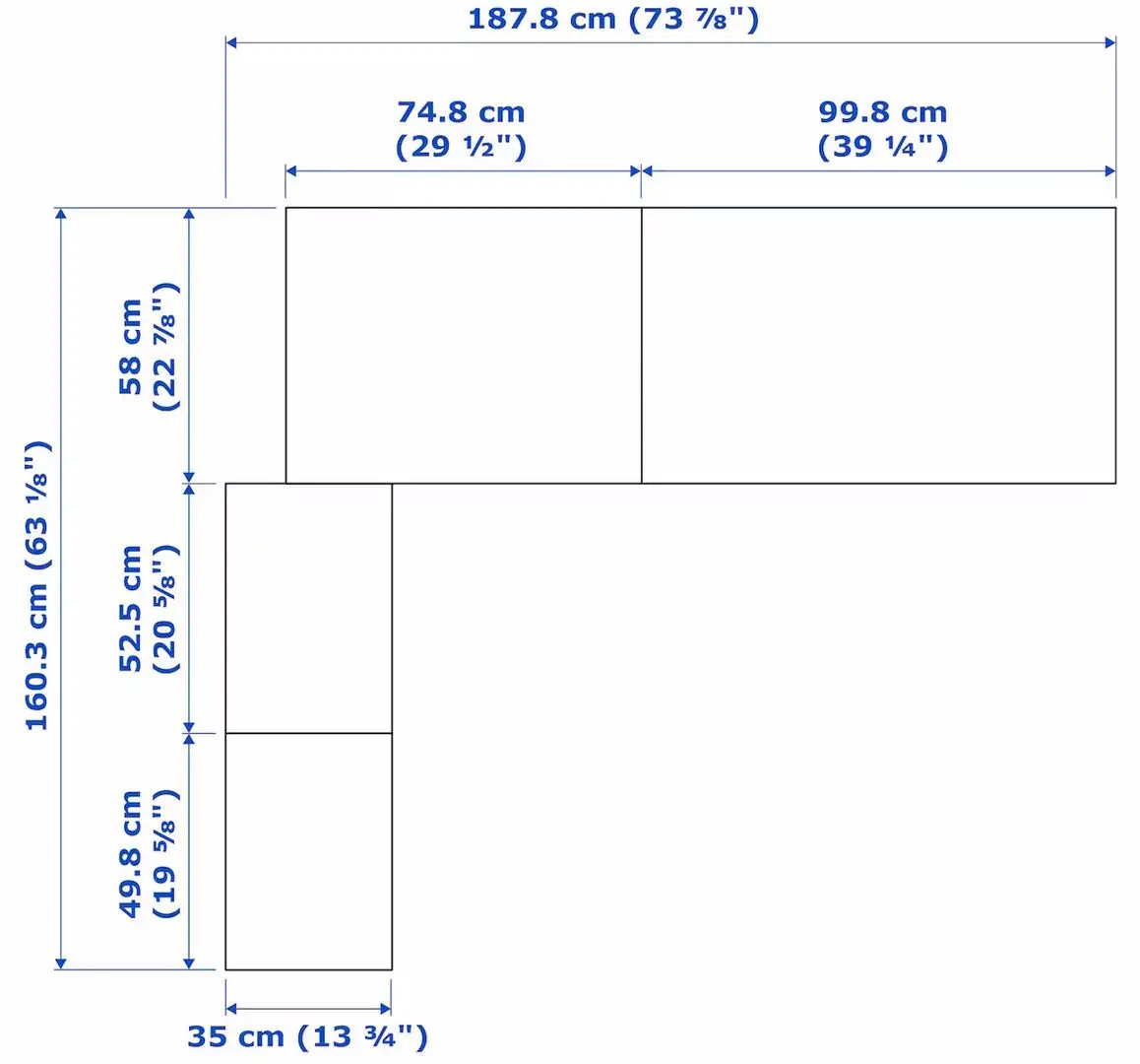 Sistem depozitare Ikea Pax 160/188x201 (Alb)