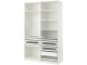 Sistem depozitare Ikea Pax rafturi/bara/sertare 150x58x236 (Alb)