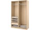 Sistem depozitare Ikea Pax rafturi/bare/sertare 150x58x236 (Aspect Stejar Antichizat)