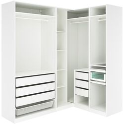 Sistem depozitare Ikea Pax rafturi/bare/sertare/cos 210/160x236 (Alb) Thumb