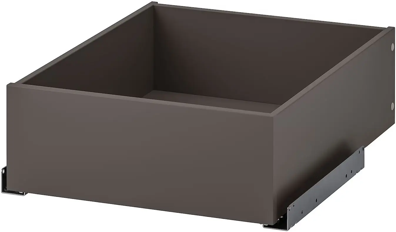 Sistem depozitare Ikea Pax rafturi/bare/sertare/cos 210/160x236 (Gri inchis)
