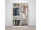 Sistem depozitare Ikea Pax rafturi/bare/sertare/organizatoare 150x58x236 (Alb)