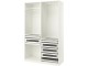 Sistem depozitare Ikea Pax rafturi/bare/sertare/organizatoare 150x58x236 (Alb)