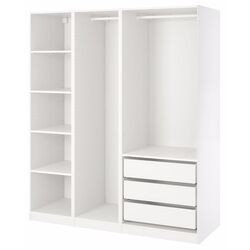 Sistem depozitare Ikea Pax bare/rafturi/sertare 175x58x201 (Alb) Thumb