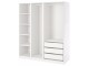 Sistem depozitare Ikea Pax bare/rafturi/sertare 175x58x201 (Alb)