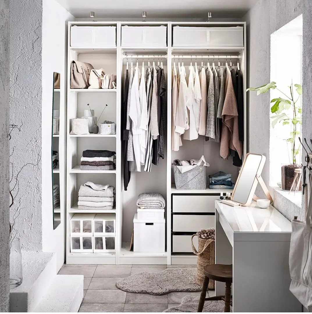 Sistem depozitare Ikea Pax bare/rafturi/sertare 175x58x236 (Alb)