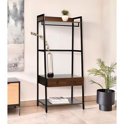 Sistem depozitare Signal Ava A (Walnut/Black)