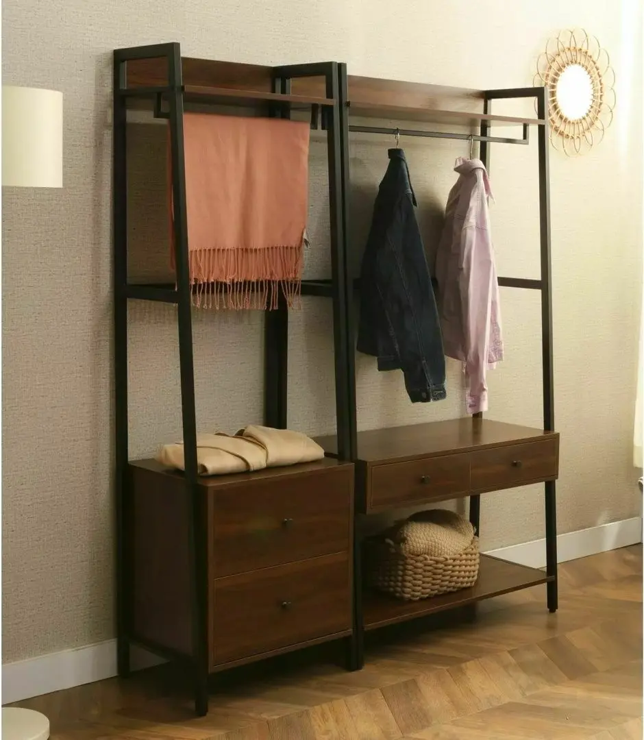 Sistem depozitare Signal Ava A (Walnut/Black) - 4