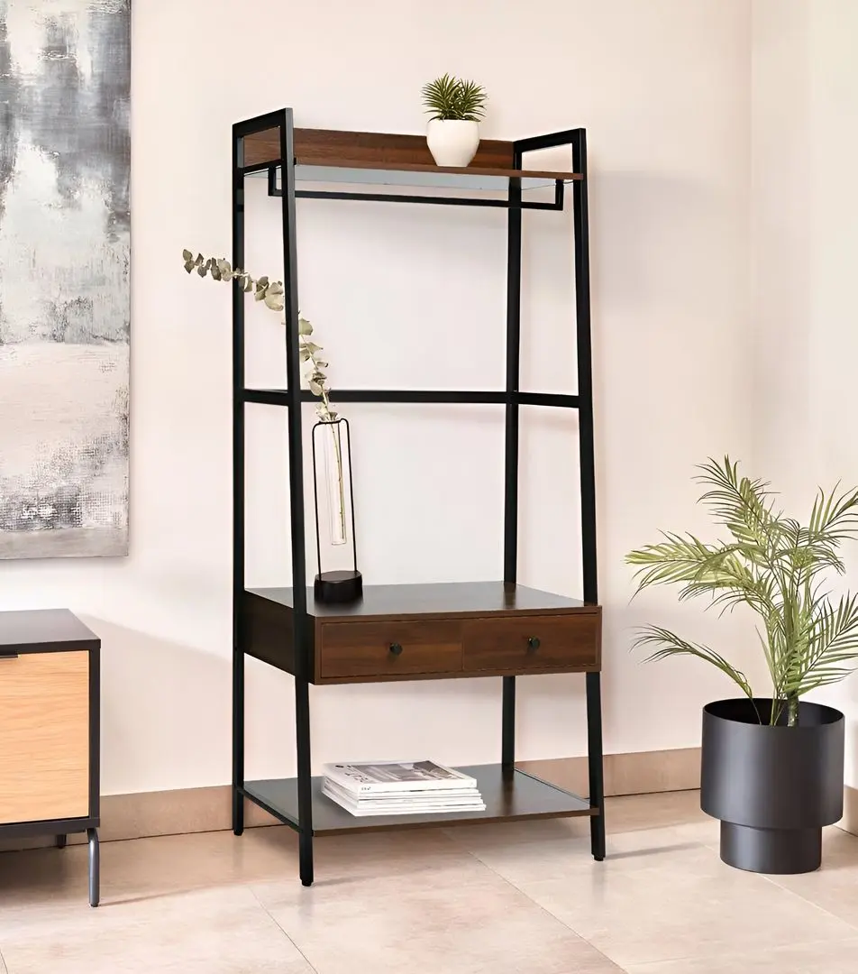 Sistem depozitare Signal Ava A (Walnut/Black)