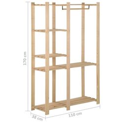 Sistem de depozitare VidaXL 327324 (Natural) Thumb