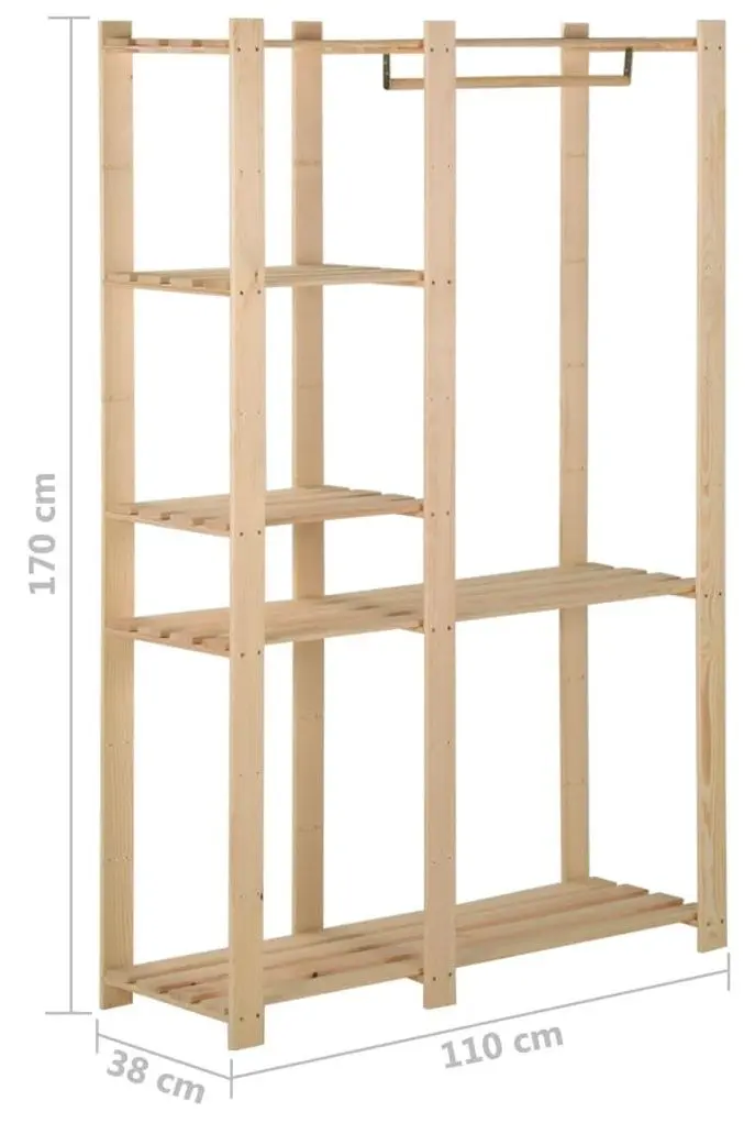 Sistem de depozitare VidaXL 327324 (Natural)