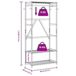 Sistem de depozitare VidaXL 4008922 (Bamboo) Thumb