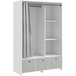 Система хранения Homcom 831-573V00WT (White/Light Grey) Thumb