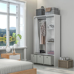Система хранения Homcom 831-573V00WT (White/Light Grey) Thumb
