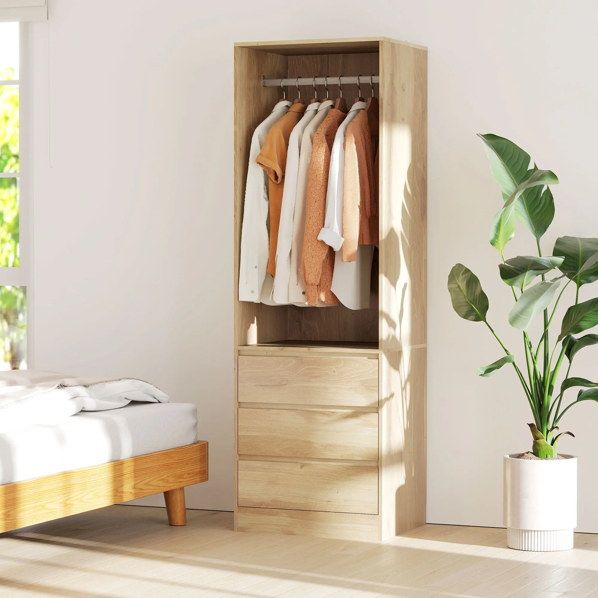 Система хранения Homcom 831-921V80TK (Natural Wood) - 3