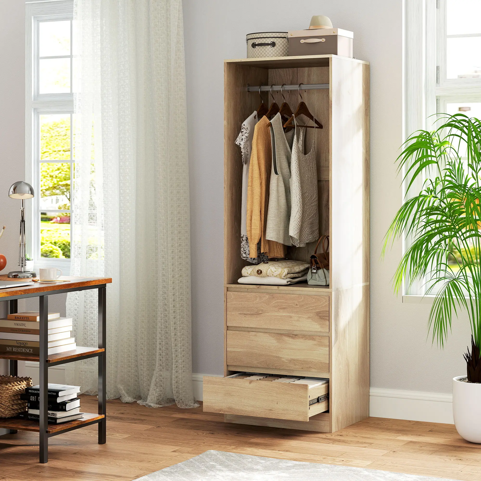 Система хранения Homcom 831-921V80TK (Natural Wood) - 6