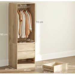 Система хранения Homcom 831-921V80TK (Natural Wood) Thumb