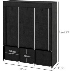 Система хранения Homcom 850-210V00BK (Black) Thumb