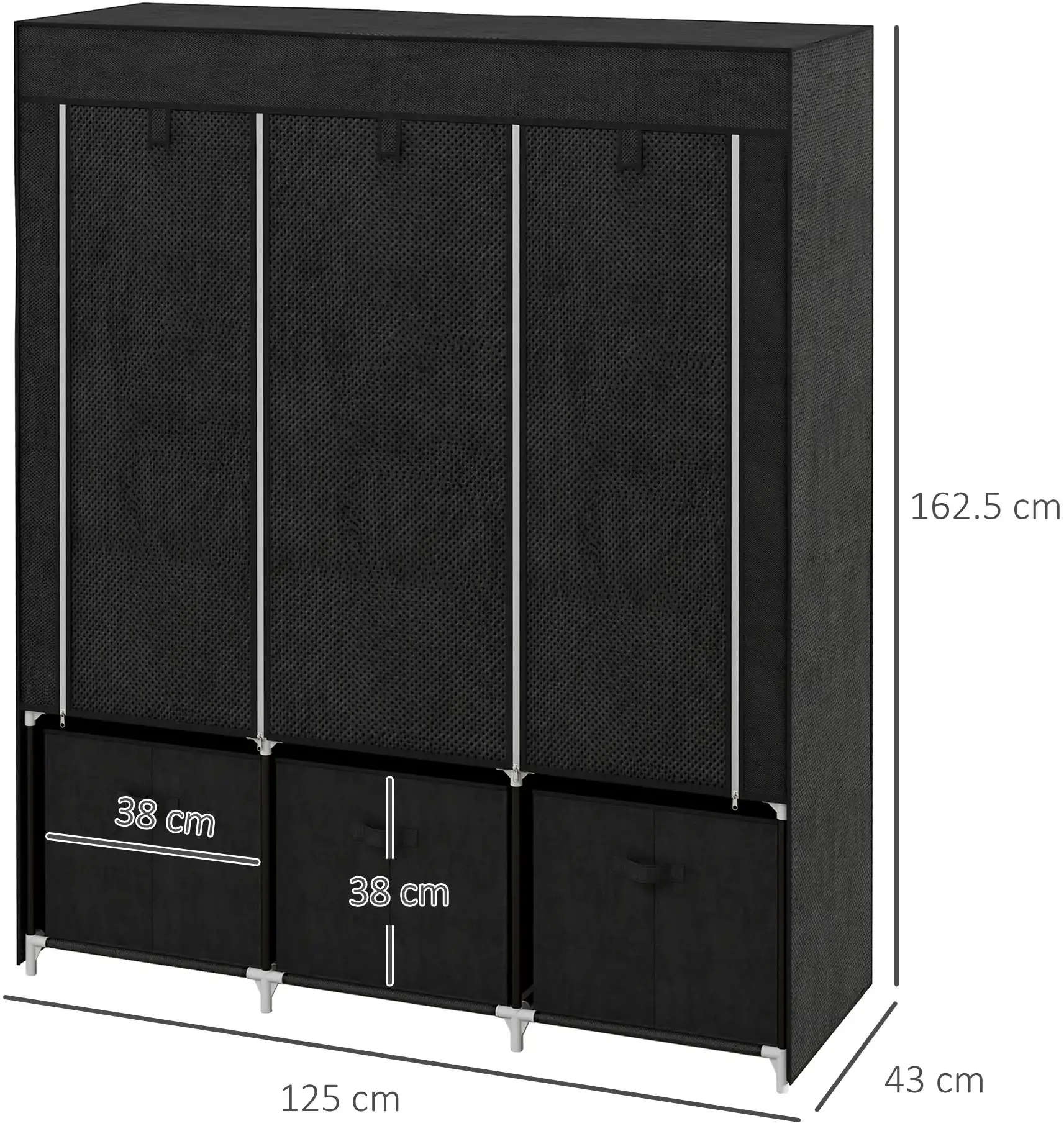 Система хранения Homcom 850-210V00BK (Black) - 7