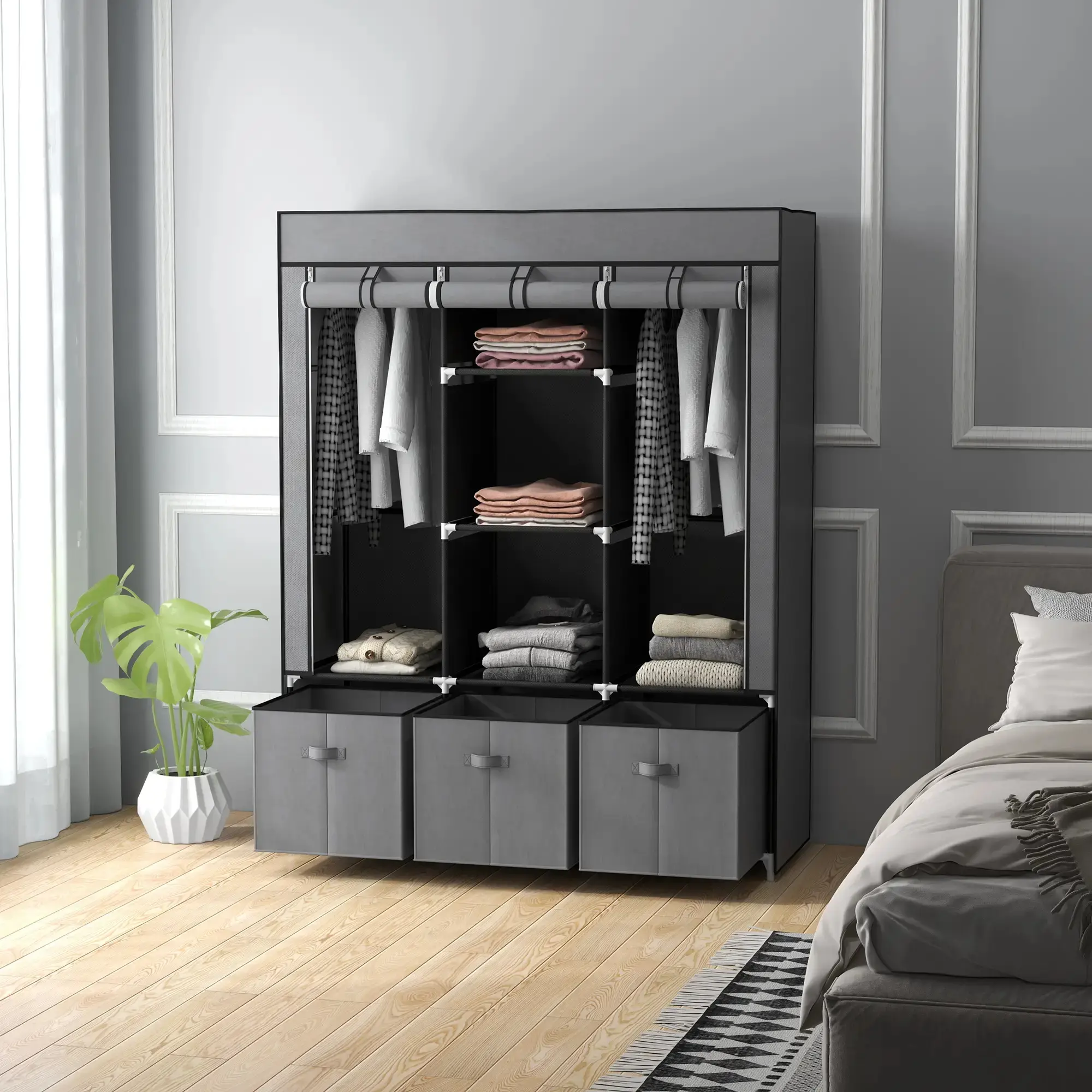 Система хранения Homcom 850-210V00CG (Dark Grey) - 3