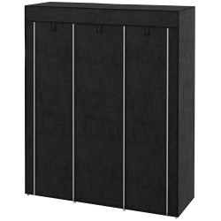 Тканевый шкаф для одежды Homcom 850-211V00BK (Black) Thumb