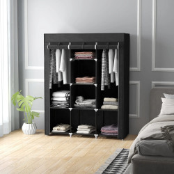 Тканевый шкаф для одежды Homcom 850-211V00BK (Black) Thumb