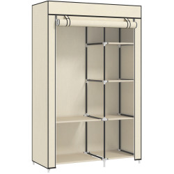 Тканевый шкаф для одежды Homcom 850-213V00CW (Cream White) Thumb