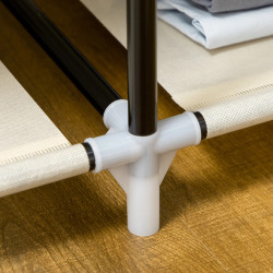 Тканевый шкаф для одежды Homcom 850-213V00CW (Cream White) Thumb