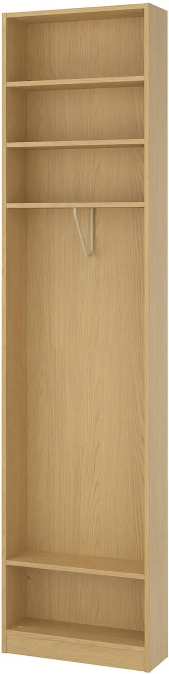 Система хранения Ikea Pax полки/штанги/ящики/корзина/стеллаж 210/180x236 (Тёмно-серый/Имитация Дуба) - 3