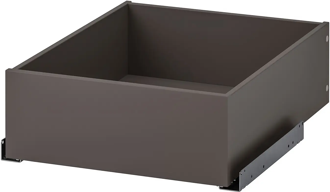 Система хранения Ikea Pax полки/штанги/ящики/корзина/стеллаж 210/180x236 (Тёмно-серый/Имитация Дуба) - 10