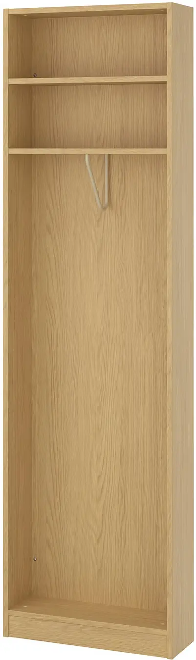 Система хранения Ikea Pax полки/штанги/ящики/корзина/стеллажи 245/180x201 (Тёмно-серый/Имитация Дуба) - 4