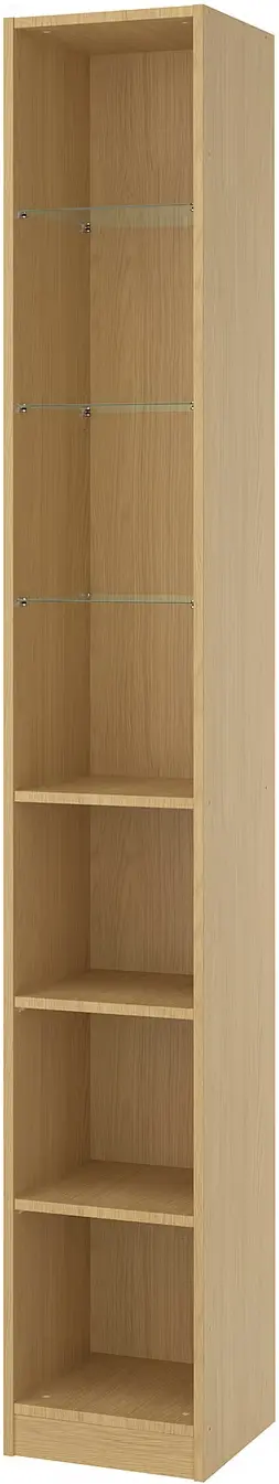 Система хранения Ikea Pax полки/штанги/ящики/корзина/стеллажи 245/180x236 (Тёмно-серый/Имитация Дуба) - 3