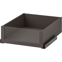 Система хранения Ikea Pax полки/штанги/ящики/корзина/стеллажи 245/180x236 (Тёмно-серый/Имитация Дуба) Thumb
