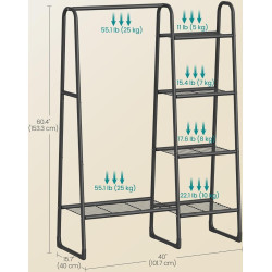 Система хранения Songmics HSR138B01 (Black) Thumb