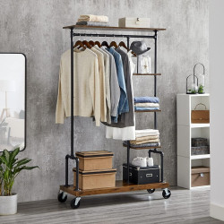 Система хранения Vasagle HSR66BXV1 (Rustic Brown/Black) Thumb