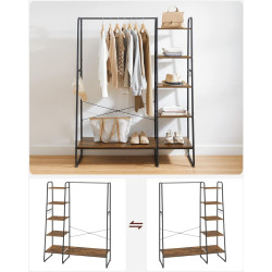 Sistem depozitare Vasagle RGR116B01 (Rustic Brown/Black) Thumb