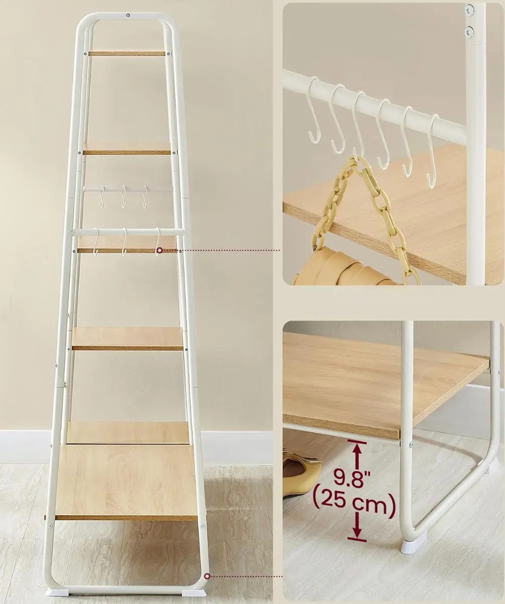 Sistem depozitare Vasagle RGR116W09 (Oak/White) - 5